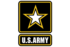 U.S. Army logo, links to U.S. army store page.