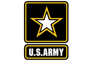 U.S. Army logo, links to U.S. army store page.