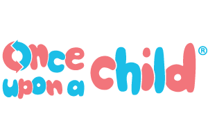 once upon a child logo, links to once upon a child store page.