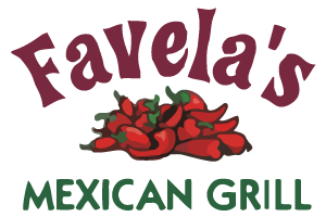Favelas mexican restaurant logo, links to favelas store page.