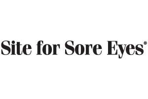 site for sore eyes logo, links to site for sore eyes store page.